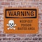 Signmission Keep Out Poison Baited Area OSHA Warning Sign, Plastic, 10in W x 7in L, 2PK OS-2PACK-WS-P-710-L-12224 - alternate 3